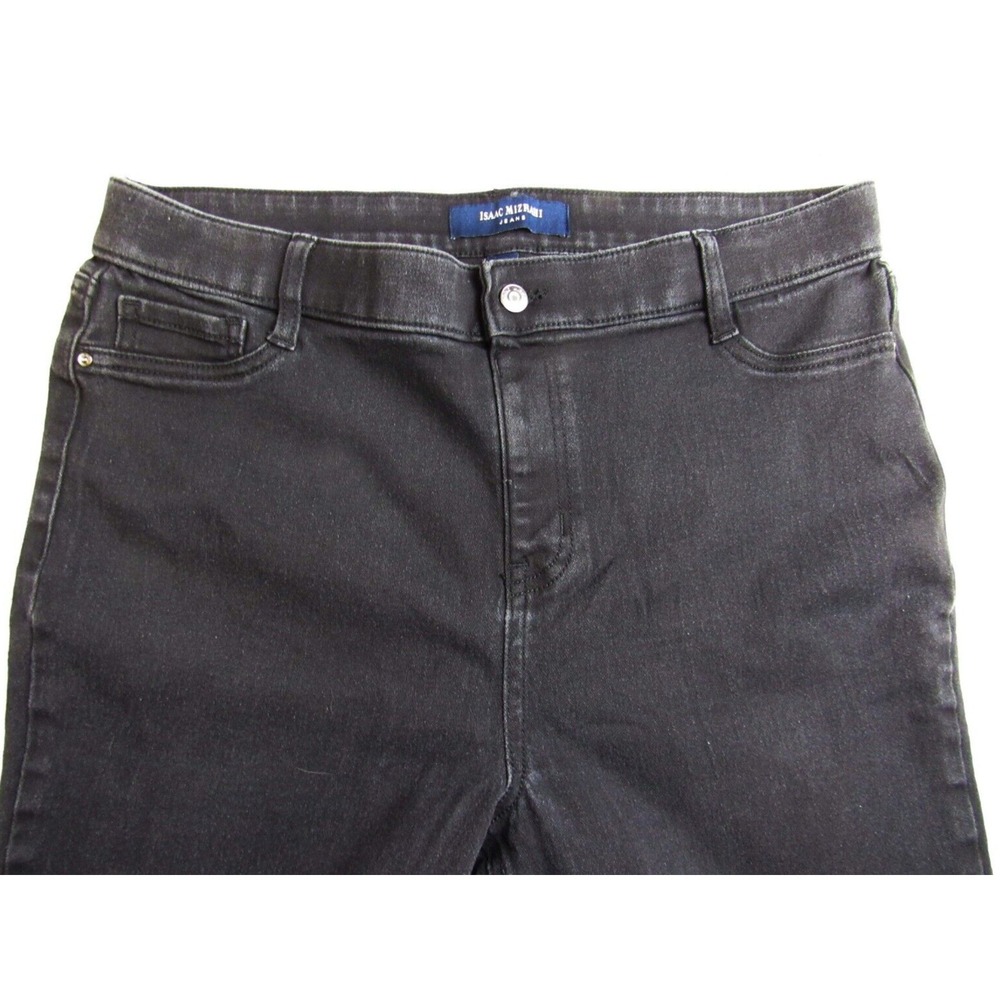 Isaac Mizrahi Jeans Skinny High Rise Black Women's Size M - Picture 3 of 6